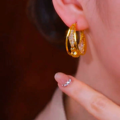 Zarnish Hoops(24k gold plated)